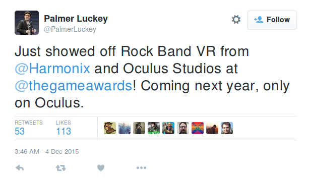 Oculus pays for exclusive Rock Band